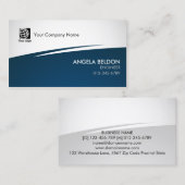 Carte De Visite Engineer Computer Technical Professional Zig Zag (Devant / Derrière)