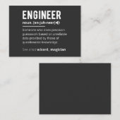 CARTE DE VISITE ENGINEER DEFINITION (Devant / Derrière)