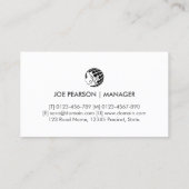 Carte De Visite Engineer Engineering Technical (Dos)