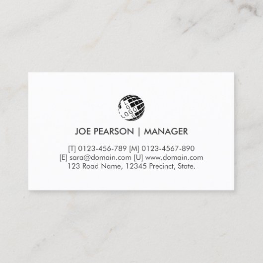 Carte De Visite Engineer Engineering Technical (Dos)