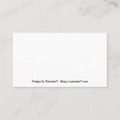 Carte De Visite Engins mécaniques (Dos)