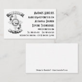 Carte De Visite Engins mécaniques (Devant / Derrière)