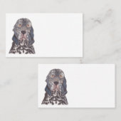CARTE DE VISITE ENGLISH SETTER (Devant / Derrière)