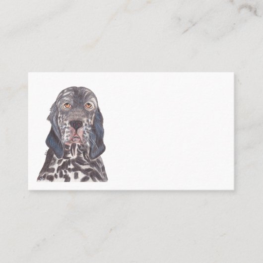 CARTE DE VISITE ENGLISH SETTER (Devant)