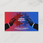 Carte De Visite Engrenages | Concept d'acquisition de fusions d'en (Devant)