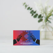 Carte De Visite Engrenages | Concept de fusions acquisitions colla (Debout devant)