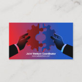 Carte De Visite Engrenages | Concept de fusions acquisitions colla (Devant)