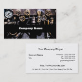 Carte De Visite Engrenages et jauges à vapeur (Devant / Derrière)