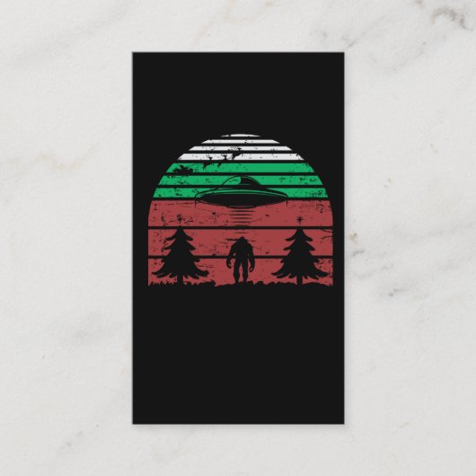 Carte De Visite Enlèvement Alien Bigfoot UFO Sci Fi Lover (Devant)