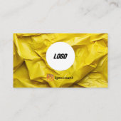 Carte De Visite Enlèvement de déchets jaunes (Dos)