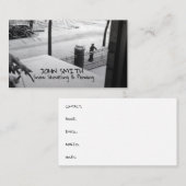 Carte De Visite Enlèvement de neige par soufflage de neige (Devant / Derrière)