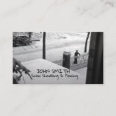 Carte De Visite Enlèvement de neige par soufflage de neige (Devant)