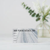 Carte De Visite Enlèvement des routes neigeuses (Debout devant)