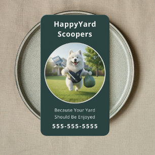 Carte De Visite Enlèvement Écologique des Déchets de Chiens Nettoy
