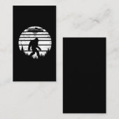 Carte De Visite  Enlèvement par un Alien de Bigfoot rétro (Devant / Derrière)