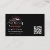 Carte De Visite Enlèvement professionnel de neige, entreprise de s (Dos)