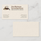 Carte De Visite Enquête privée | Inspecteur professionnel (Devant / Derrière)