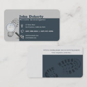 Carte De Visite Enquête privée | Inspecteur professionnel (Devant / Derrière)