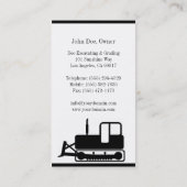 Carte De Visite Enquêter sur la grille de l'entrepreneur de classe (Dos)