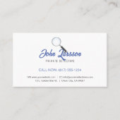 Carte De Visite Enquêtes privées | Inspecteur professionnel (Devant)