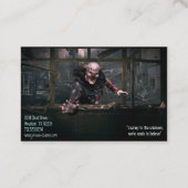 Carte De Visite Enquêteur paranormal Déplaisant Clown monstre (Dos)