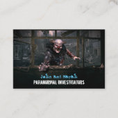 Carte De Visite Enquêteur paranormal Déplaisant Clown monstre (Devant)