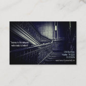 Carte De Visite Enquêteur paranormal Escaliers Déplaisants (Dos)