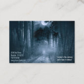 Carte De Visite Enquêteur paranormal Manoir hanté (Dos)