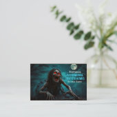 Carte De Visite Enquêteur paranormal Zombie mort morte (Debout devant)