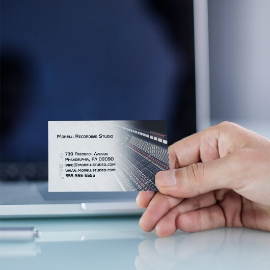 Carte De Visite Enregistrement Studio | Ingénieur du son