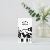 Carte De Visite Enregistrement Studio Music Shop (Debout devant)