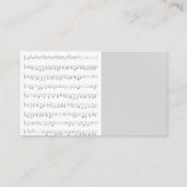 Carte De Visite Enregistrer la flamme de vinyle (Dos)