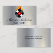 Carte De Visite Enregistrer la flamme de vinyle (Devant / Derrière)