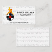 Carte De Visite Enregistrer la flamme de vinyle (Devant / Derrière)