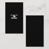 Carte De Visite enregistrer la licorne chubby (Devant / Derrière)