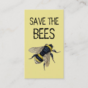 Carte De Visite Enregistrer les abeilles avec conseils sur comment