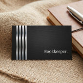 Carte De Visite Enregistreur professionnel Black Silver