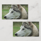 Carte de visite enroué d'Alaska (Devant / Derrière)