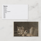 Carte De Visite Enroulement, se déformant avec un nouveau moulin (Devant / Derrière)