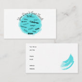 Carte de visite enseignant (Devant / Derrière)