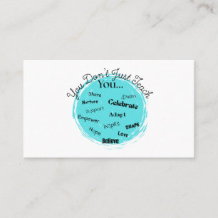 Carte de visite enseignant