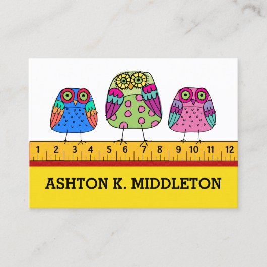 Carte de visite enseignant (Devant)