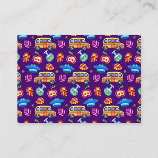 Carte de visite enseignant (Devant)