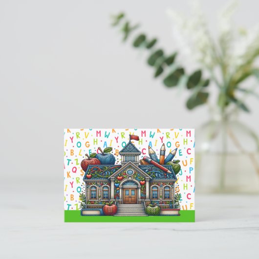 Carte de visite enseignant (Debout devant)