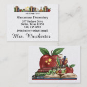 Carte de visite enseignant (Devant / Derrière)