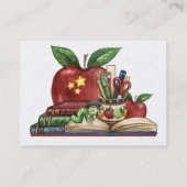 Carte de visite enseignant (Dos)