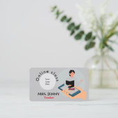 Carte de visite enseignant (Debout devant)
