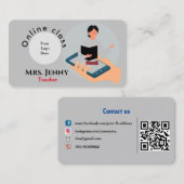 Carte de visite enseignant (Devant / Derrière)