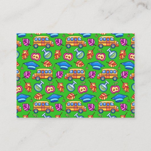 Carte de visite enseignant (Devant)