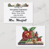 Carte de visite enseignant (Devant / Derrière)